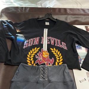 Pink Victoria Secret outfit Arizona Sun Devils